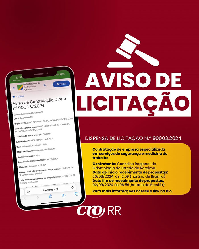 DISPENSA DE LICITAÇÃO N90003 2024